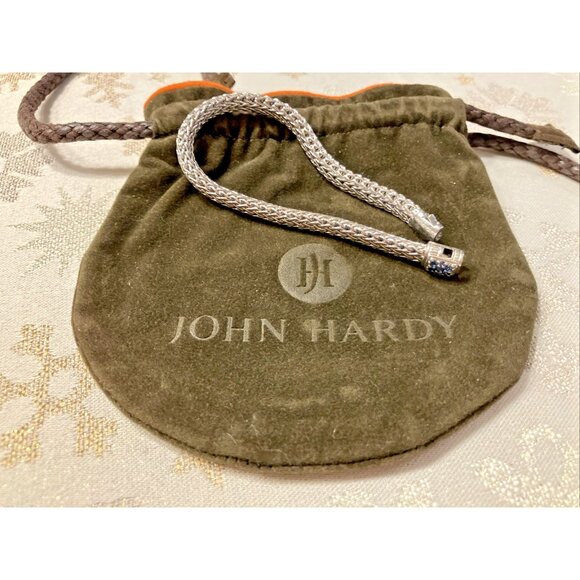John Hardy Icon Sapphire Bracelet in Sterling Silver 7.25” Length - Picture 4 of 4